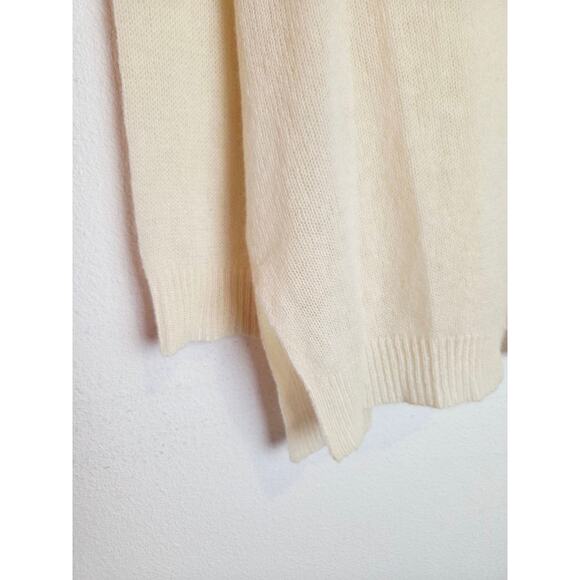 Calypso St Barth Cardigan Womens Extra Small XS 100% Cashmere Open Cream Ivory - Picture 6 of 9